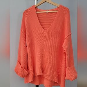 Free People La Brea V-Neck Sweater Size M